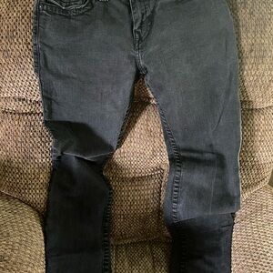 True Religion Black Ricky Relaxed Jeans for Men